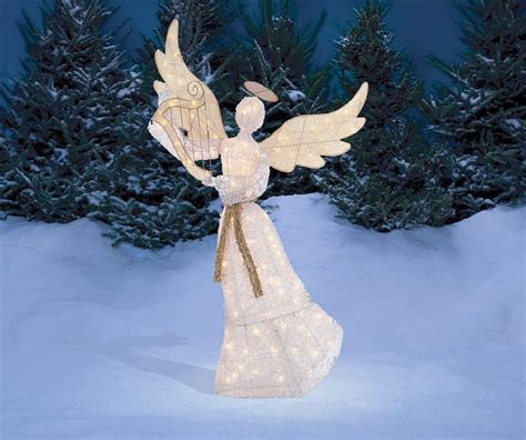 lighted angel outdoor christmas decorations